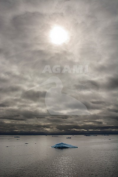 Ice floes in the Erik Eriksenstretet, the strait separating Kong Karls Land from Nordaustlandet. Nordaustlandet, Svalbard, Norway stock-image by Agami/Sergio Pitamitz,