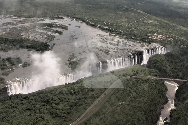 Victoria Falls Zambia, Victoria Watervallen Zambia stock-image by Agami/Bas Haasnoot,