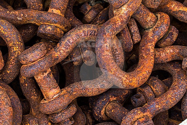 A well used rusty shackle stock-image by Agami/Wil Leurs,