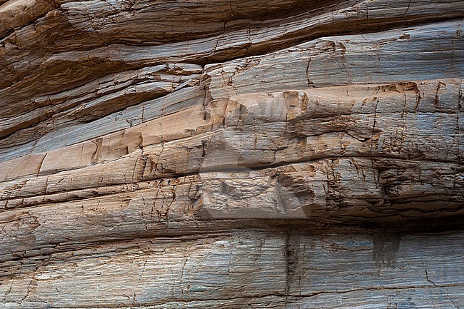 A detail of the smooth white polished marble walls in Mosaic Canyon. Death Valley National Park, California, USA. stock-image by Agami/Sergio Pitamitz,