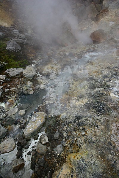 Vulkanisch actief gebied bij Krysuvik; Geothermal area at Krysuvik stock-image by Agami/Menno van Duijn,