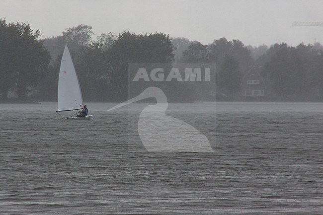 Zeilen in Nieuwkoop; Sailing at Nieuwkoop stock-image by Agami/Theo Douma,